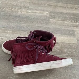 VANS Suede Fringe Moccasins